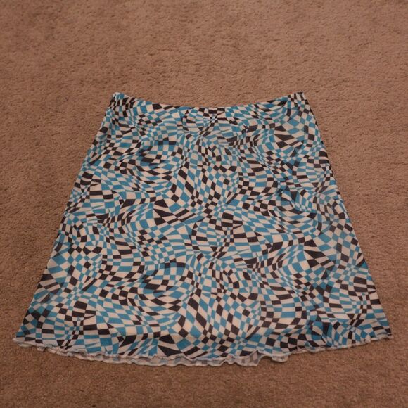 Wray Women Small Ana Skirt Mini Piscine Check Multicolor Lined - Picture 2 of 6